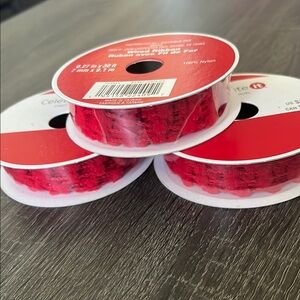 Red Nylon Ribbon Spools